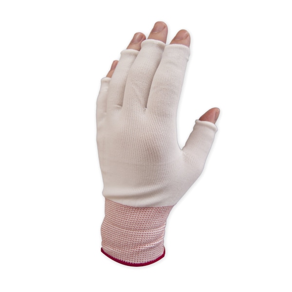 Pure Touch Pure Touch Half Finger Nylon Glove Liner Size XL, 300pair/PK, Moisture Wicking & Barrier Protection GLHF-XL - main